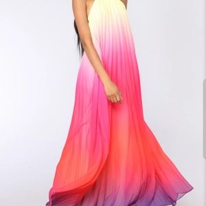 Ombre maxi dress